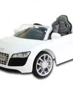 【兒童電動車】AUDI 奧迪 R8 電動車高端版-白色 W458QG-A02 (可遙控)