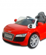 【兒童電動車】AUDI 奧迪 R8 電動車高端版-紅色 W458QG-A03 (可遙控)