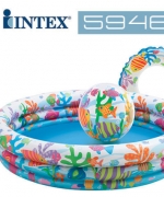 【美國 INTEX】戲水系列-歡樂充氣泳池組/戲水池/游泳池(款式隨機) 59469