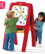 【華森葳兒童教玩具】美育教具系列 - Step2 雙面畫板 ( 白黑板 )