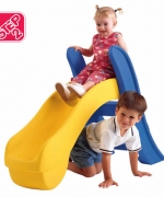 【華森葳兒童教玩具】戶外遊戲器材 - Step2 扶手滑梯 ( 藍 )