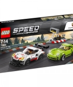 【LEGO 樂高積木】SPEED CHAMPIONS 系列 Porsche 911 RSR and 911 Turbo 3.0 LT-75888